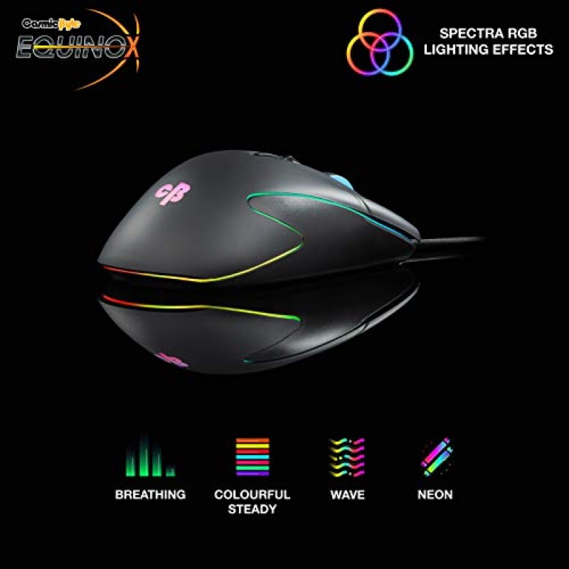 Cosmic Byte Equinox Gamma 16000DPI 12 Button Gaming Mouse, Pixart PMW3389 Sensor openbox