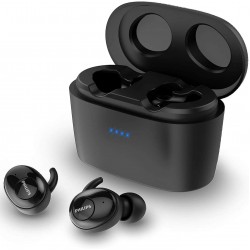 Philips UpBeat SHB2515BK True Wireless (TWS) Earbuds with 3350 mAh Power Bank, 70+ Hour Playtime 
