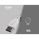 Syska CCCP10 1.5m Type-C Cable 2.4A Fast Charging (Grey White)