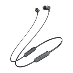 Infinity Glide 100 Wireless in-Ear Dual EQ Deep Bass IPX5 Sweatproof Headphones with Mic (Charcoal Black)