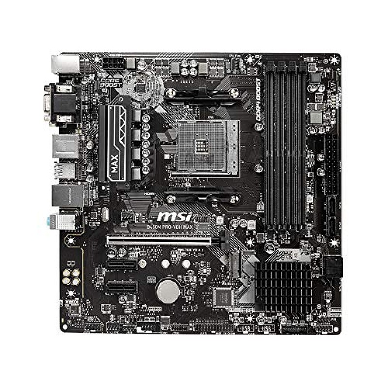 MSI B450M PRO-VDH MAX Gaming Motherboard AMD RYZEN 3000 Desktop Gaming MOtherboard