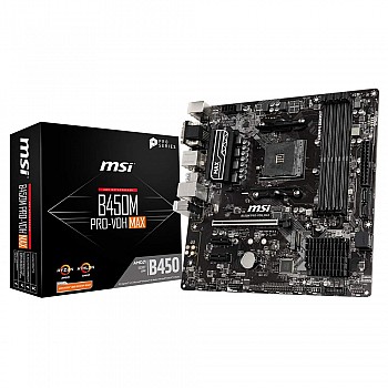 MSI B450M PRO-VDH MAX Gaming Motherboard AMD RYZEN 3000 Desktop Gaming MOtherboard