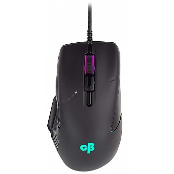 Cosmic Byte Equinox Beta 6200DPI 9 Buttons, Pixart PAW3327 Sensor, Spectra RGB Wired Optical Gaming Mouse Black