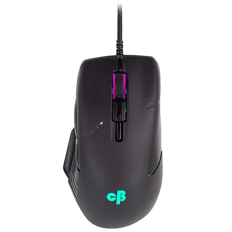 Cosmic Byte Equinox Beta 6200DPI 9 Buttons, Pixart PAW3327 Sensor, Spectra RGB Wired Optical Gaming Mouse Black