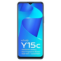 Vivo Y15C (Mystic Blue, 3GB RAM, 32GB Storage) Refurbished