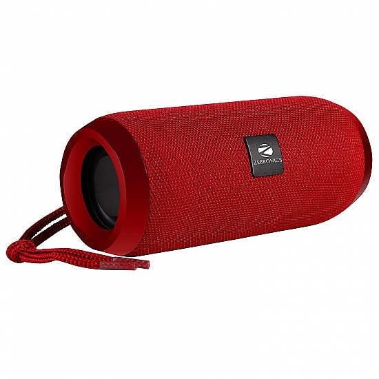 Zebronics Zeb-Action Portable BT Speaker with TWS Function, USB,mSD, AUX, FM, Mic & Fabric Finish (Red)