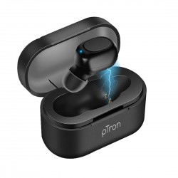 pTron Atom in-Ear Mono Bluetooth 5.0 Wireless Headphone, Built-in Mic, Clear Calls, Snug-fit Sweatproof Earbuds