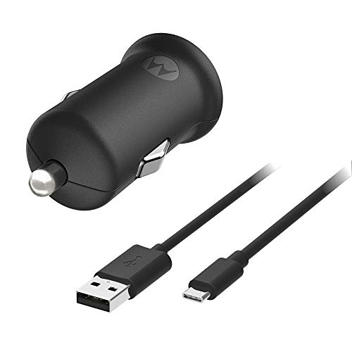 Motorola Turbo Power 18W Qualcomm 3.0 Quick Charge Car Charger with Type C Cable(Black) Motorola Turbo Power 18W Qualcomm 3.0 Quick Charge Car Charger with Type C Cable(Black)