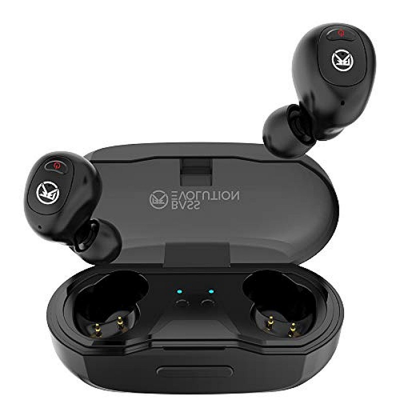 Bass Evolution Stark Bluetooth 5.0 Deep Bass True Wireless Earbuds Black