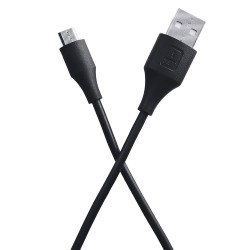 iBall IB-Micro 1.2M USB Charge & Data Sync Cable with up to 3.0A Fast Charging (Black)