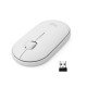 Logitech Pebble M350 Wireless Mouse with Bluetooth or USB Silent, Slim Computer Mouse White