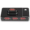 iBall Piano 430 4 Port USB Hub (Black)