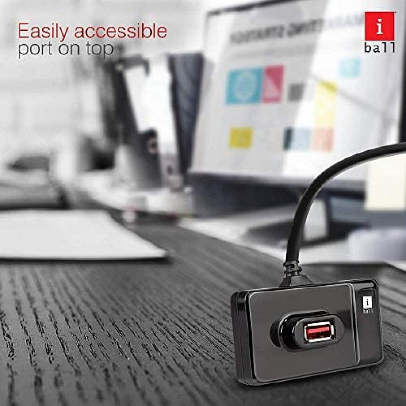 iBall Piano 430 4 Port USB Hub (Black)