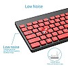 Portronics Key2-A Combo of Multimedia Wireless Keyboard and Mouse Black and Red