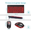 Portronics Key2-A Combo of Multimedia Wireless Keyboard and Mouse Black and Red