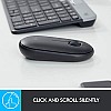 Logitech Pebble M350  Silent Buttons  Wireless Optical Mouse with Bluetooth Graphite (Grey)