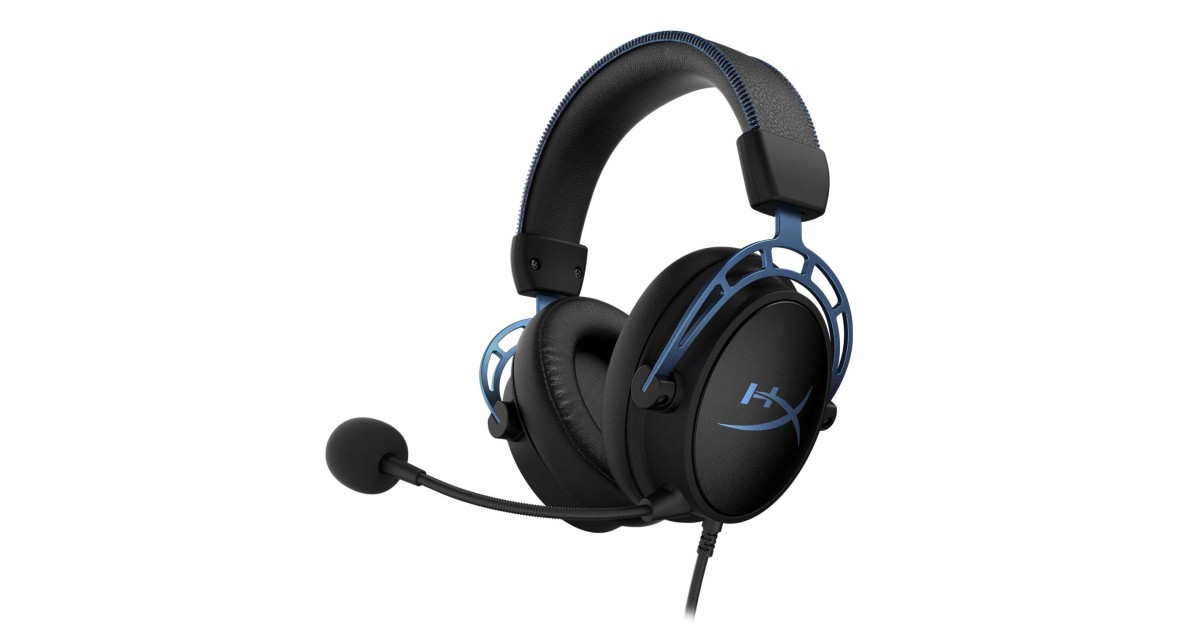512036 HyperX Cloud Alpha S ゲーミング ブルー HyperX Cloud Alpha S Wired On Ear Headphones with Mic Blue