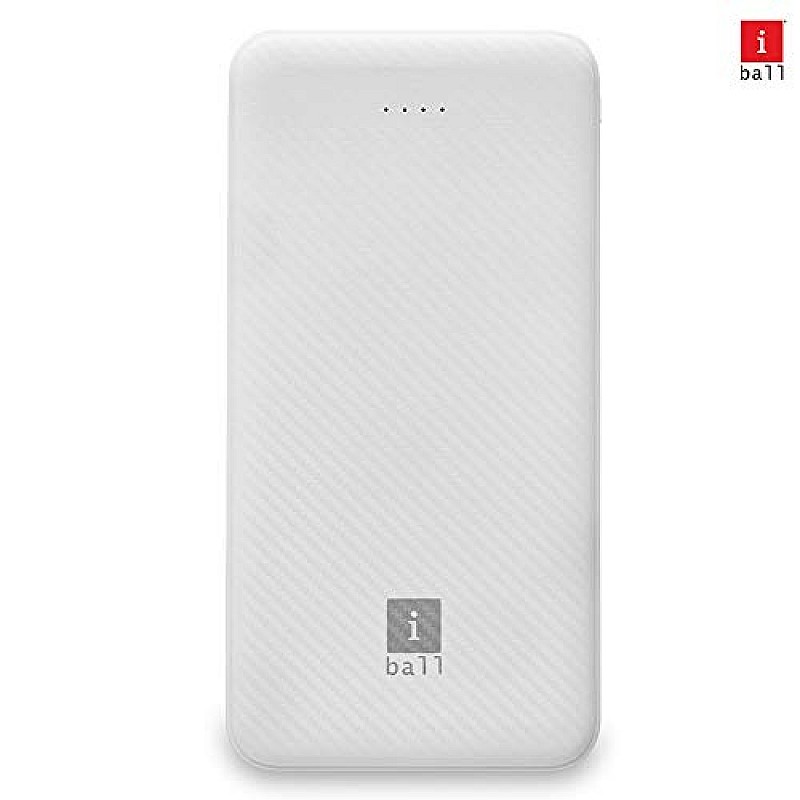 iBall 20000 mAh Powerbank IB-20000LP, Sturdy Dual USB Output, White 