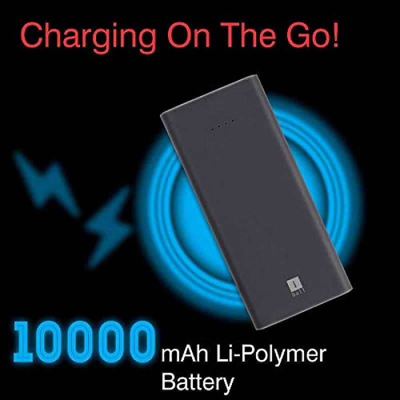 iBall 10000mAh Li-Polymer Slim Design Smart Charge Powerbank – LPS 10000 (White) refurbished