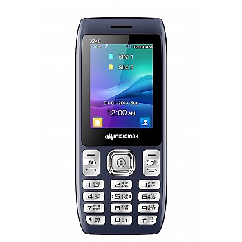 Micromax X746 (Power Saving Mode, Torch Link on Call, 3000mAh, Blue)