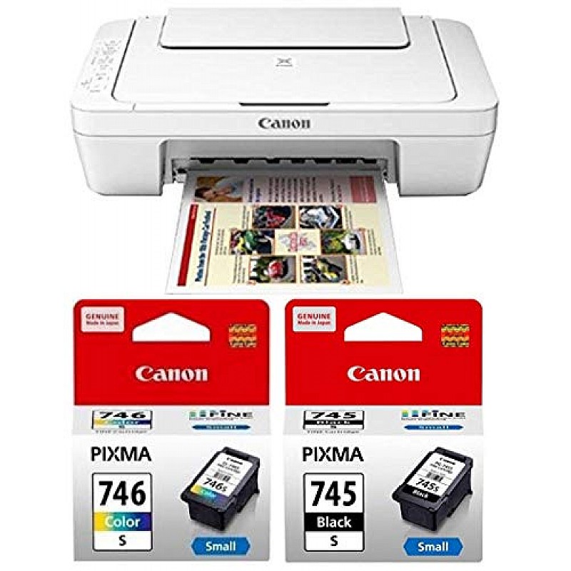 Canon MG3077S All-in-One Inkjet Colour Printer with PG745S and  CL746S Ink Cartridge