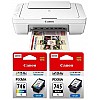 Canon MG3077S All-in-One Inkjet Colour Printer with PG745S and  CL746S Ink Cartridge