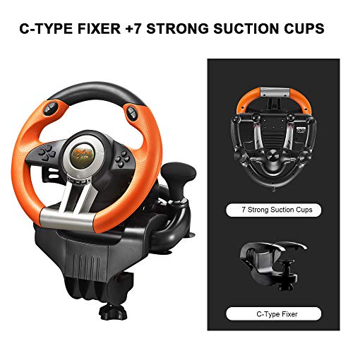 Pxn Pc Racing V3Ii 180 Degree Universal Usb Car Sim Race Steering Wheel ...