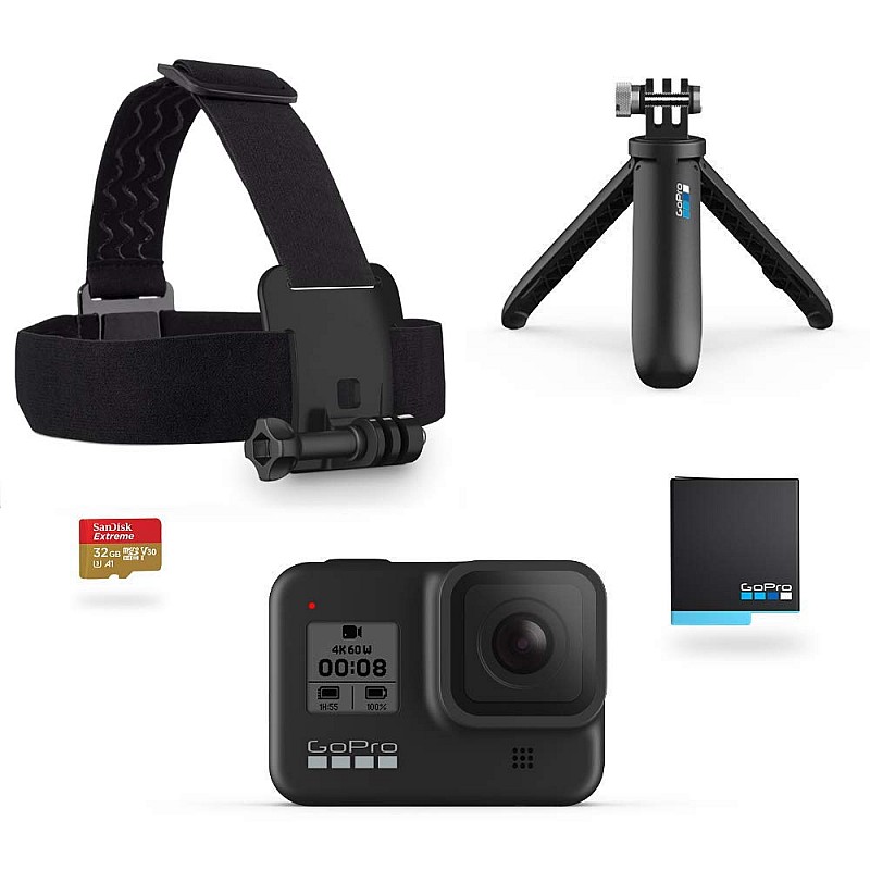 GoPro HERO8 Black Holiday Bundle Pack- 