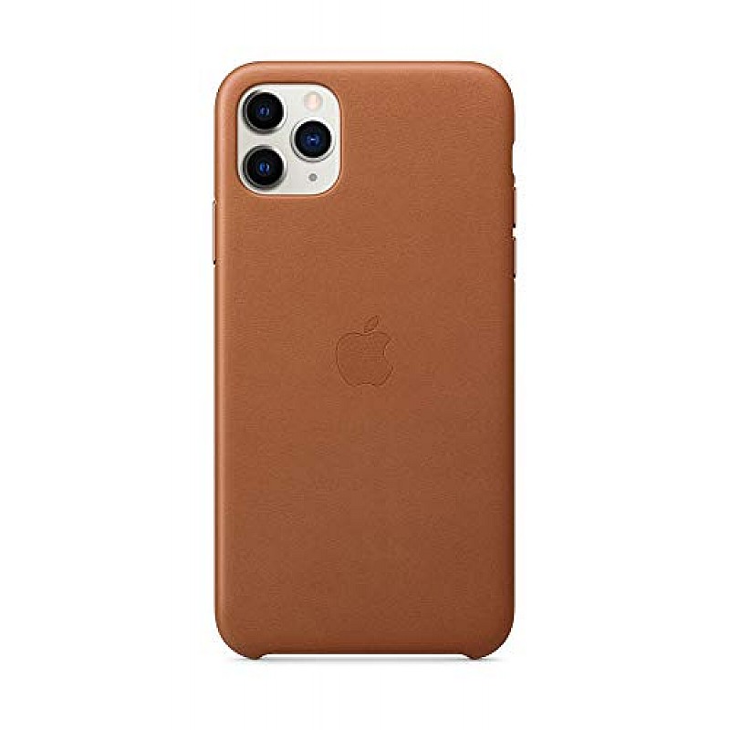 Apple Leather Case (for iPhone 11 Pro Max) - Saddle Brown