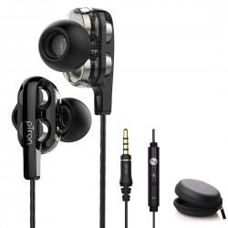 pTron Boom Ultima 4D Dual Driver, in-Ear Gaming Wired Headphones with in-line Mic, Volume Control 