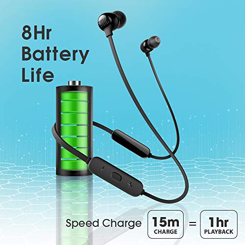 JBL Tune 115BT in-Ear Wireless Headphones with Deep Bass (Black) JBL Tune 115BT in-Ear Wireless Headphones with Deep Bass (Black)