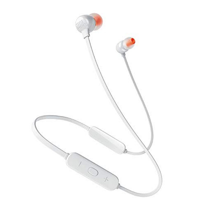 JBL Tune 115BT in-Ear Wireless Headphones with Deep Bass, 8-Hour Battery Life and Quick Charging (White) (JBLT115BTWHT)