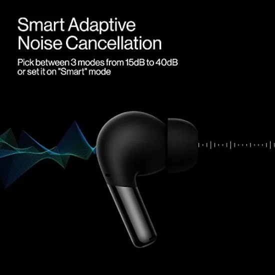 OnePlus Buds Pro True Wireless ANC Bluetooth Earbuds with Mic (Matte Black) Refurbished