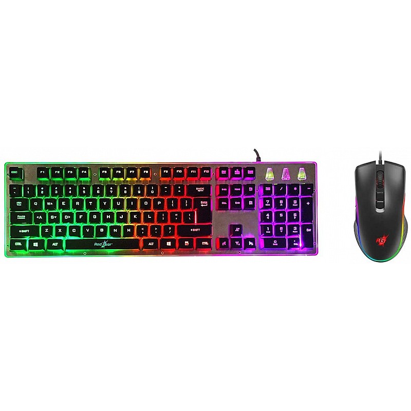 Redgear G-20 Gaming Keyboard and Mouse Combo with RGB Backlit Keyboard and 4800 dpi RGB Mouse