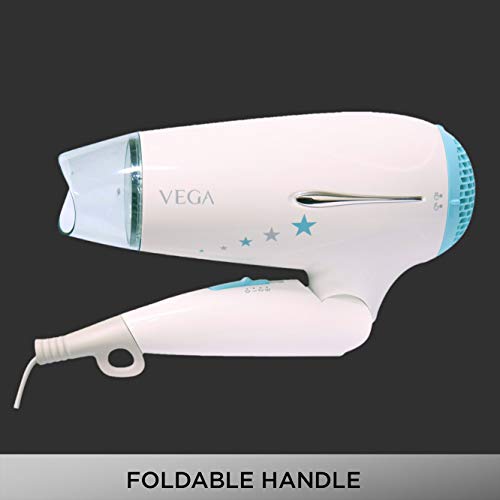 VEGA Insta Wave 1600 Hair Dryer (VHDH-22), White VEGA Insta Wave 1600 Hair Dryer (VHDH-22), White
