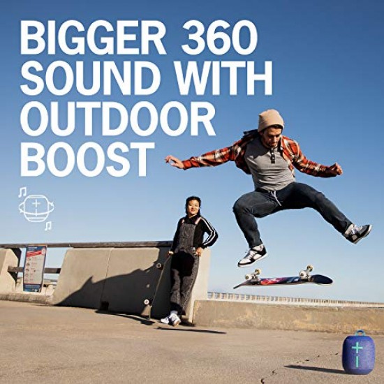 Ultimate Ears Wonderboom 2 Wireless Speaker, Deep Bass, 360 ° Surround Sound Radical Red