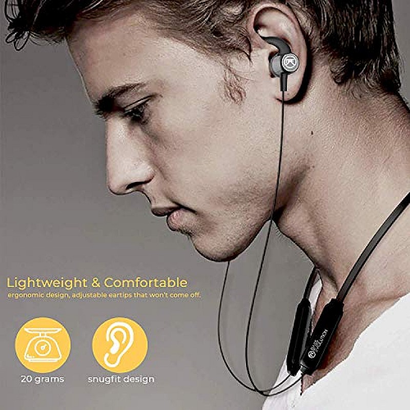 Bass Evolution Tornado Bluetooth 5.0 Neckband Wireless Sports Earphone with Mic