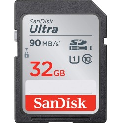 SanDisk 32GB Ultra SDHC UHS-I Memory Card - 90MB/s, C10, U1, Full HD, SD Card 