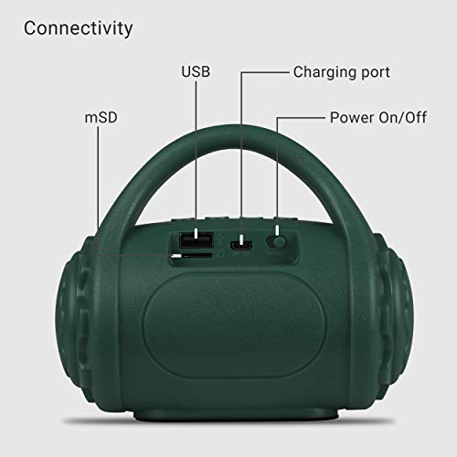 Zebronics ZEB-COUNTY Wireless Bluetooth Portable Speaker With Supporting Green Zebronics ZEB-COUNTY Wireless Bluetooth Portable Speaker With Supporting Green