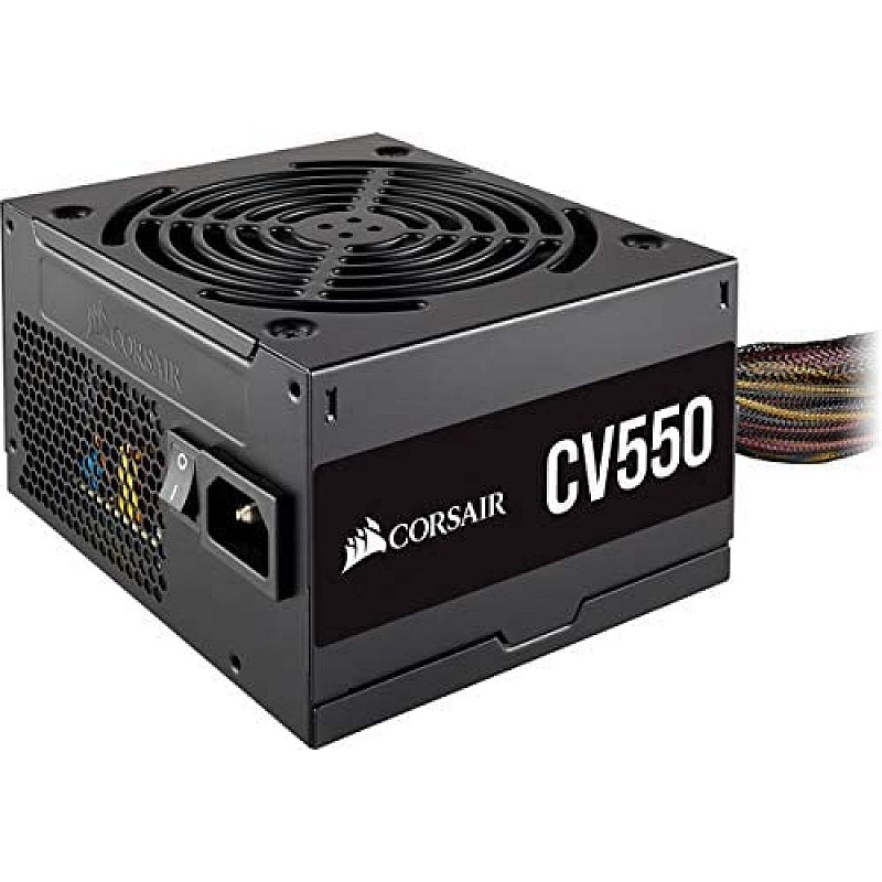 Corsair CV550, CV Series, 80 Plus Bronze Certified, 550 Watt Non-Modular Power Supply - Black