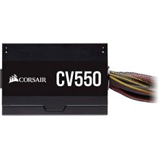 Corsair CV550, CV Series, 80 Plus Bronze Certified, 550 Watt Non-Modular Power Supply - Black Corsair CV550, CV Series, 80 Plus Bronze Certified, 550 Watt Non-Modular Power Supply - Black