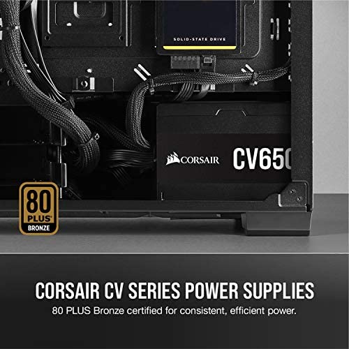 Corsair CV550, CV Series, 80 Plus Bronze Certified, 550 Watt Non-Modular Power Supply - Black Corsair CV550, CV Series, 80 Plus Bronze Certified, 550 Watt Non-Modular Power Supply - Black