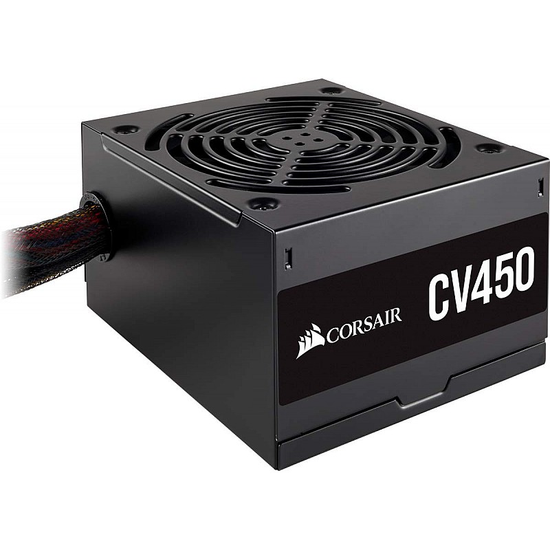 Corsair CV450, CV Series, 80 Plus Bronze Certified, 450 Watt Non-Modular Power Supply Black