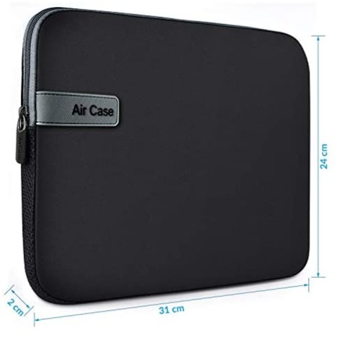 AirCase Laptop Bag Sleeve Case Cover for 11.6-Inch Laptop MacBook, Protective, Neoprene (Black) AirCase Laptop Bag Sleeve Case Cover for 11.6-Inch Laptop MacBook, Protective, Neoprene (Black)