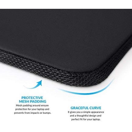 AirCase Laptop Bag Sleeve Case Cover for 11.6-Inch Laptop MacBook, Protective, Neoprene (Black) AirCase Laptop Bag Sleeve Case Cover for 11.6-Inch Laptop MacBook, Protective, Neoprene (Black)