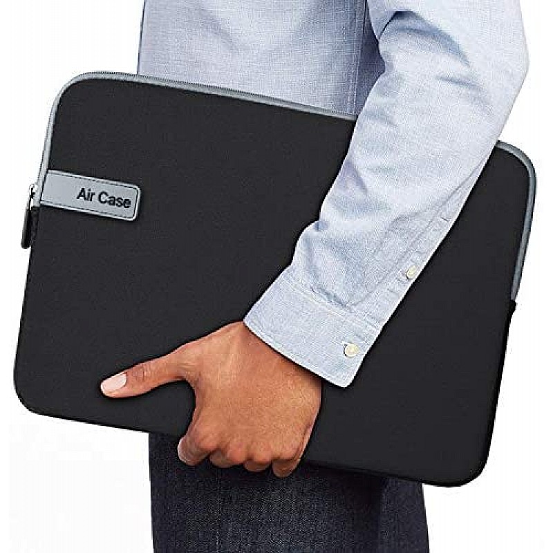 AirCase Laptop Bag Sleeve Case Cover for 11.6-Inch Laptop MacBook, Protective, Neoprene (Black) 