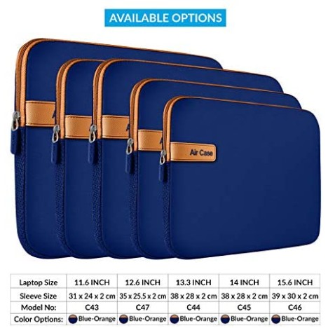 AirCase Laptop Bag Sleeve Case Cover for 15.6-Inch Laptop MacBook, Protective, Neoprene Black AirCase Laptop Bag Sleeve Case Cover for 15.6-Inch Laptop MacBook, Protective, Neoprene Black