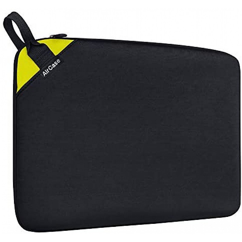 AirCase Laptop Bag Sleeve Case Cover for 15.6-Inch Laptop MacBook, Protective, Neoprene Black