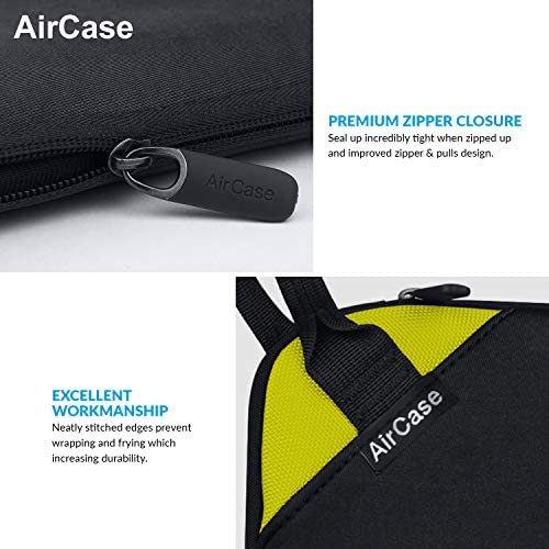 AirCase Laptop Bag Sleeve Case Cover for 15.6-Inch Laptop MacBook, Protective, Neoprene Black AirCase Laptop Bag Sleeve Case Cover for 15.6-Inch Laptop MacBook, Protective, Neoprene Black