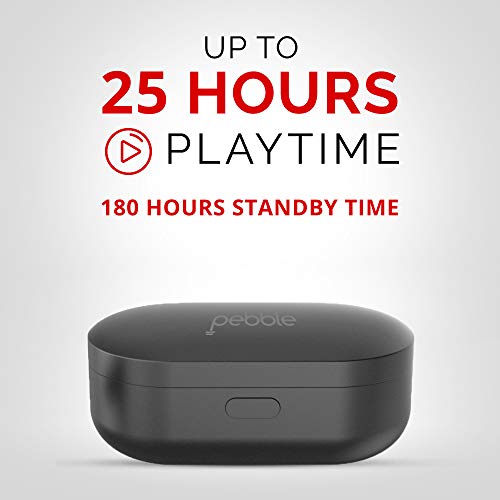 Pebble Twins Deep Bass True Wireless Earbuds, Bluetooth 5.0 with Magnetic Charging Case, HD Stereo Sound Pebble Twins Deep Bass True Wireless Earbuds, Bluetooth 5.0 with Magnetic Charging Case, HD Stereo Sound